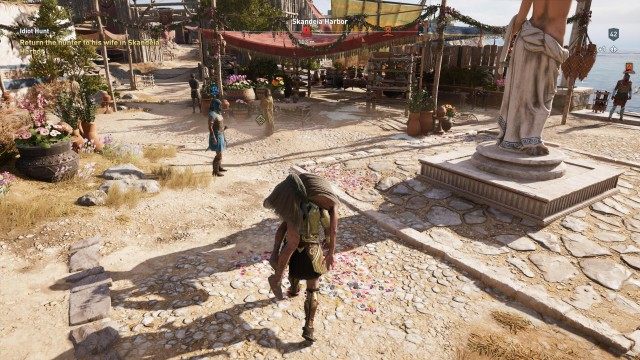 Return the hunter to his wife in Skandeia Harbor
