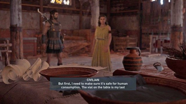 Return the ingredients to the scholar