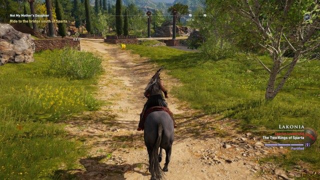 Ride to the bridge south of Sparta