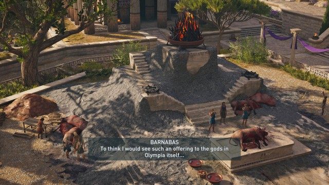 Talk to Barnabas at the Altar of Zeus