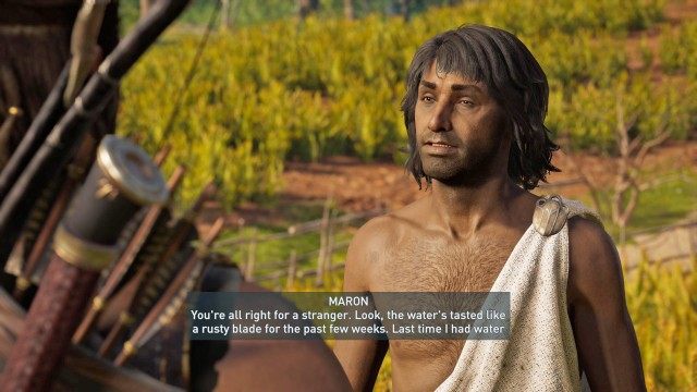 Talk to Maron the helot
