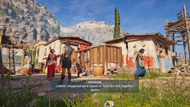 Talk to Myrrine at Gytheion