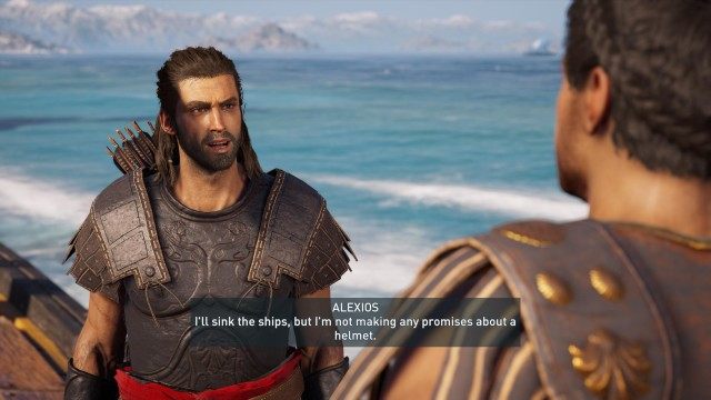 Talk to Thaletas at the Spartan camp