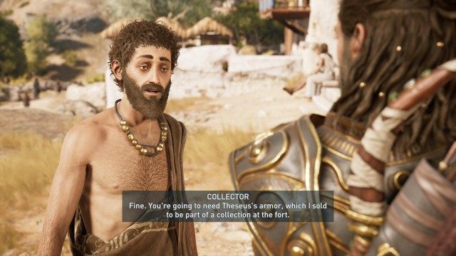 Talk to the collector about the labyrinth