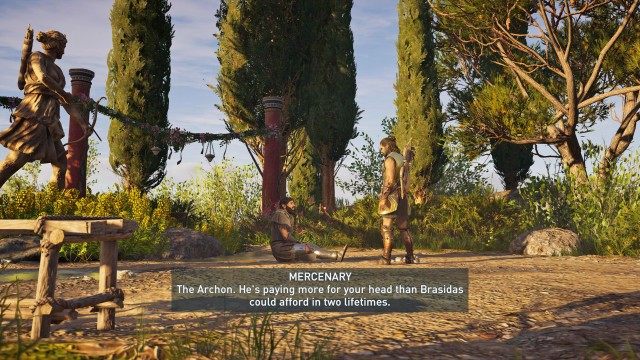 Talk to the mercenary