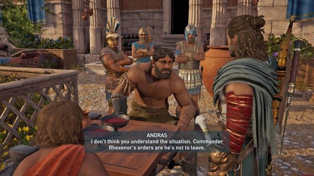 Talk to Thespis at the tavern