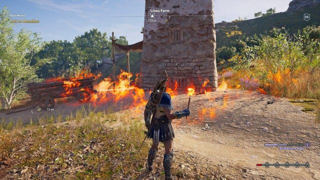 Burn the crop silo