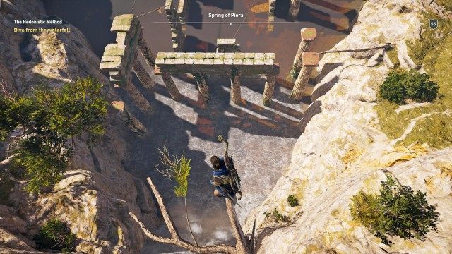 Dive from the waterfall