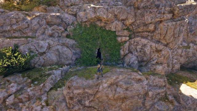 Explore the cave to find the treasure