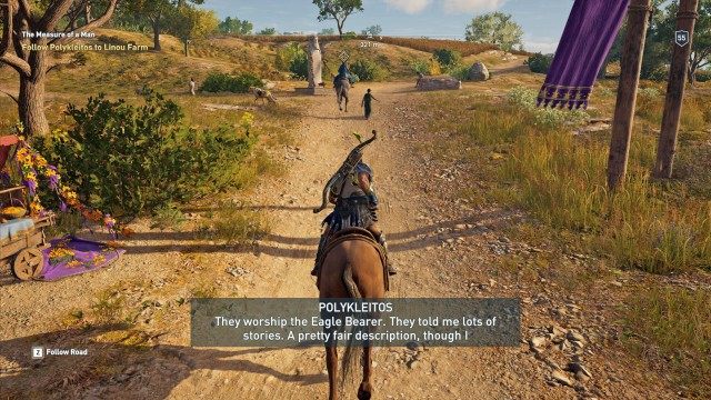 Follow Polykleitos to Linou Farm
