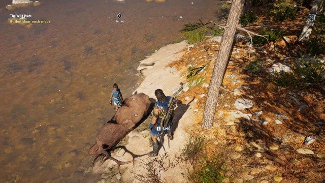 Gather deer neck meat x/7