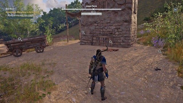 Investigate Menalkas's farmstead