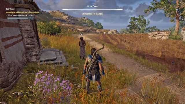 Investigate Menalkas's farmstead