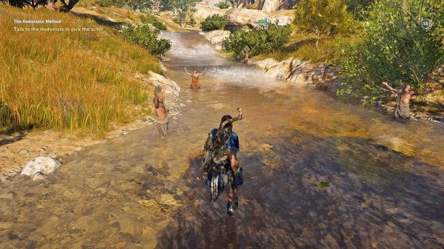 Talk to Hedonists to pick the actor