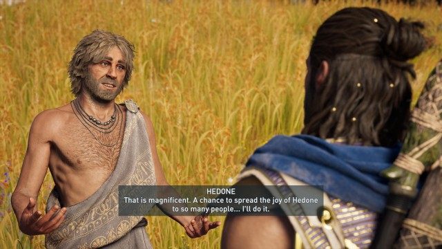 Talk to Hedonists to pick the actor