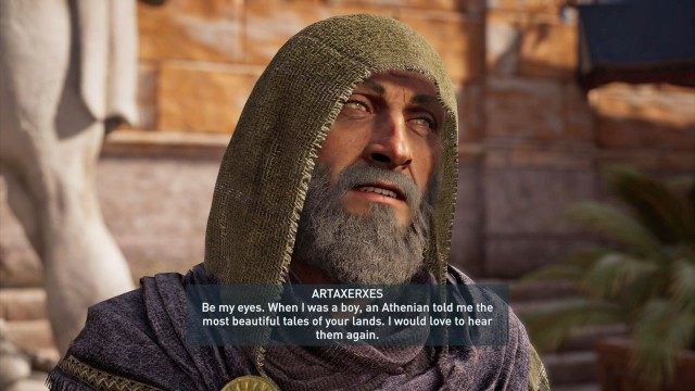 Talk to the blind man