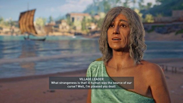 Talk to the village leader