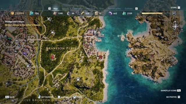 Bring Lykinos to his father's house