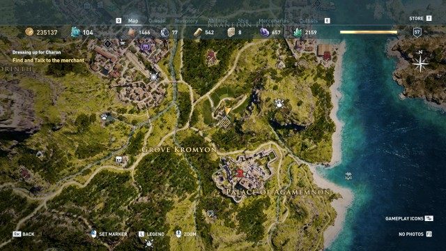 Find and Talk to the merchant