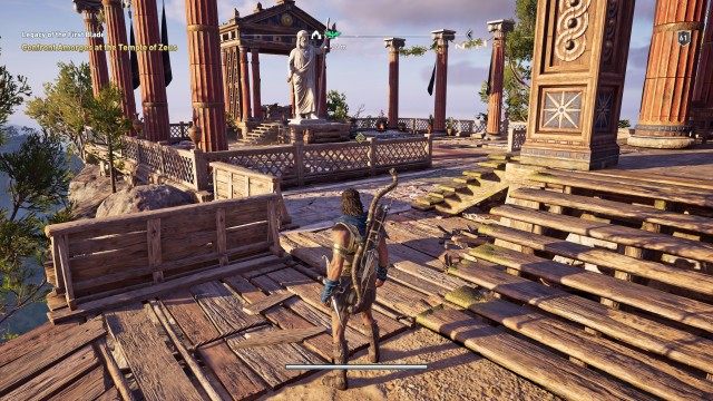 Confront Amorges at the Temple of Zeus