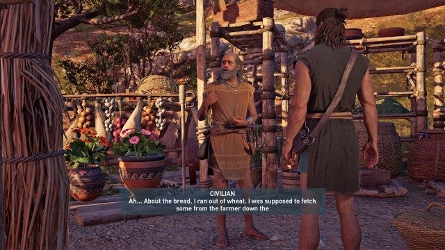 Deliver the basket of goods to the merchant