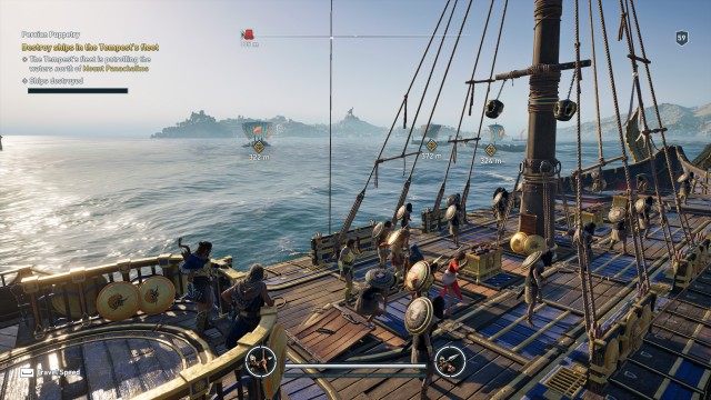 Destroy ships in the Tempest's Fleet