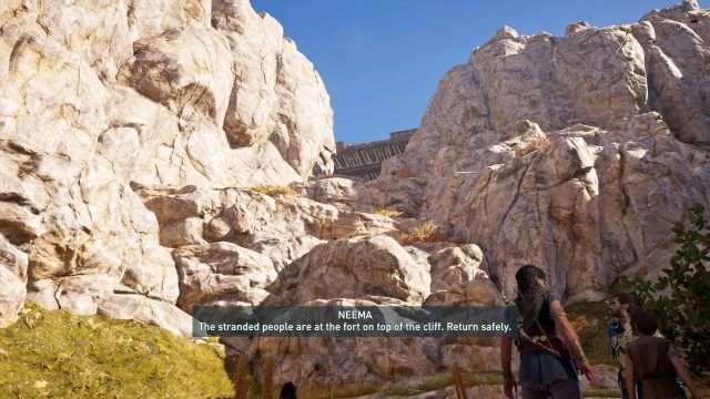 Explore the clearing for traces of Neema