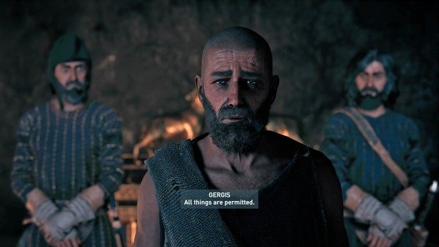 Explore the mine to confront Amorges