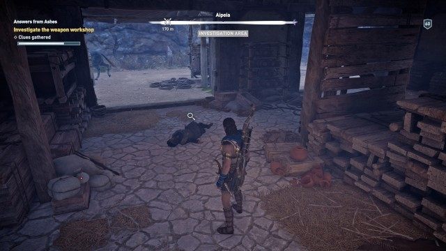Investigate the weapon workshop