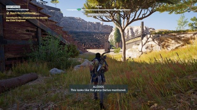 Reach the amphitheater