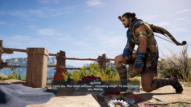 Return to Neema's grave with the keepsakes