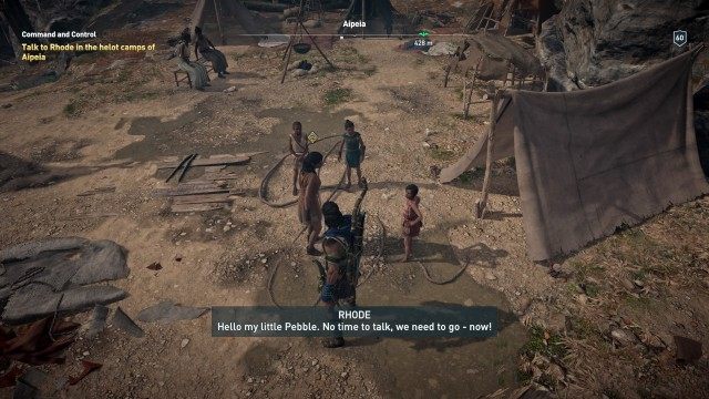 Talk to Rhode in the helot camps of Aipeia
