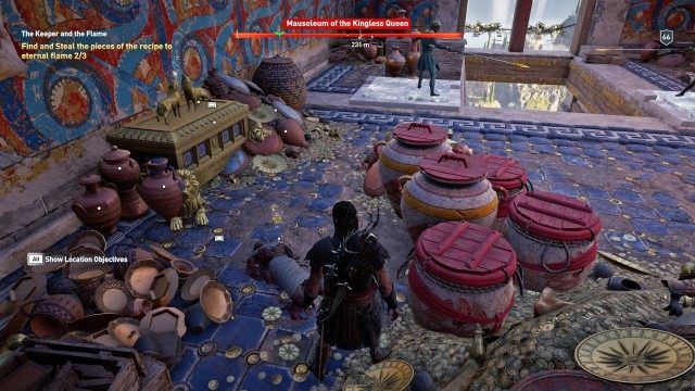 Find and Steal the pieces of the recipe to eternal flame 1/3