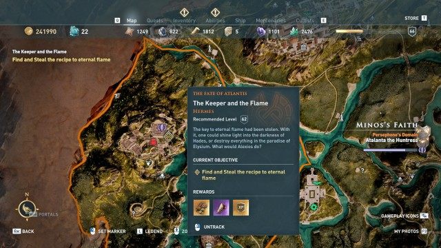 Find and Steal the recipe to eternal flame