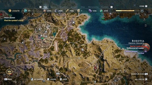Find the symbol's tomb