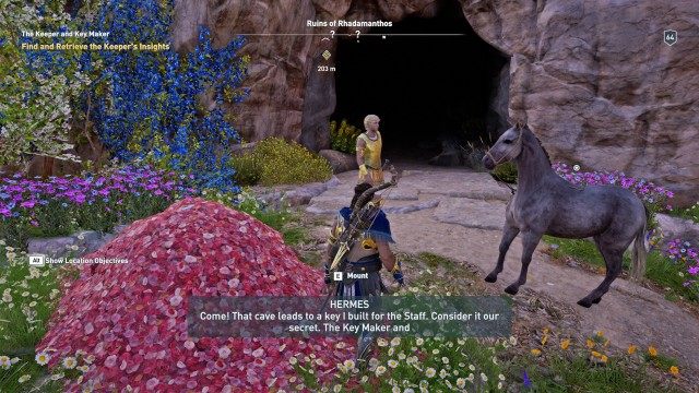 Follow Hermes to the Ruins of Rhadamanthos