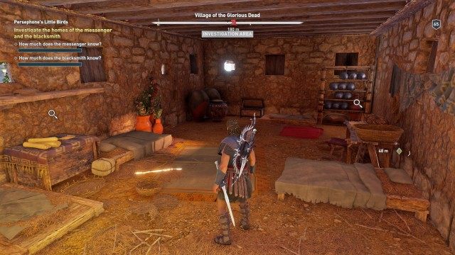 Investigate the homes of the messenger and the blacksmith