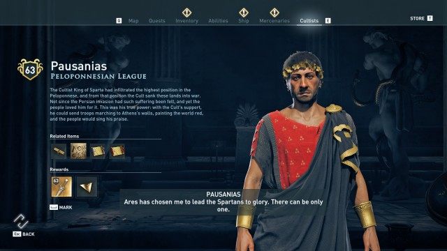 Uncover and assassinate the Peloponnesian League branch 0/6