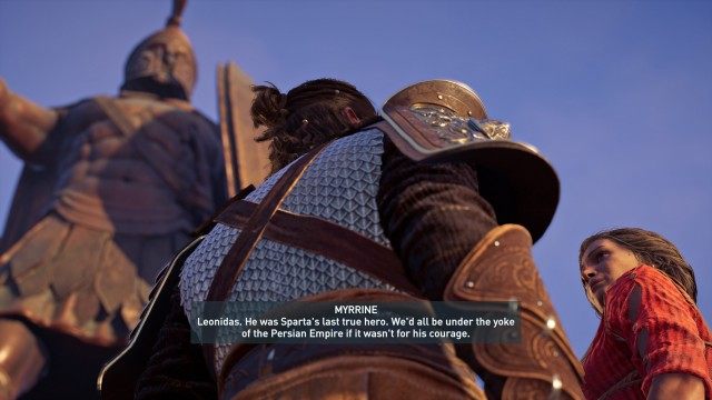 Talk to Myrrine at Leonidas's Tomb