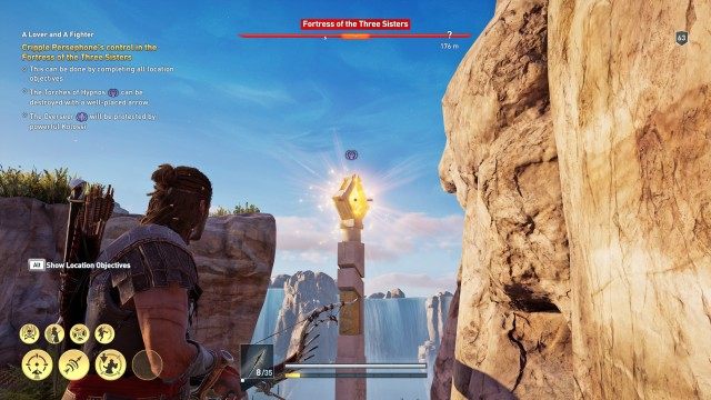 Cripple Persephone's control in the Fortress of the Three Sisters