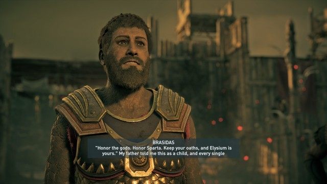 Defeat Brasidas in combat