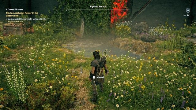 Find an Asphodel flower in the underworld