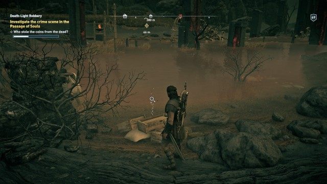 Investigate the crime scene in the Passage of Souls