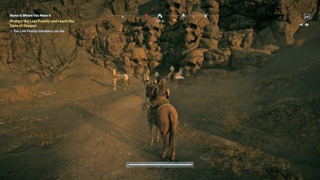Protect the Lost Family and reach the Cave of Despair