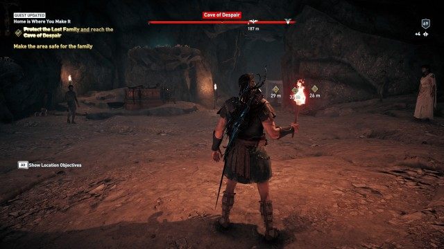 Protect the Lost Family and reach the Cave of Despair