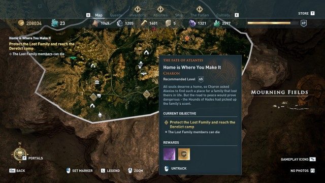 Protect the Lost Family and reach the Derelic camp