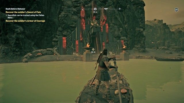 Recover the soldier's Armor of Courage