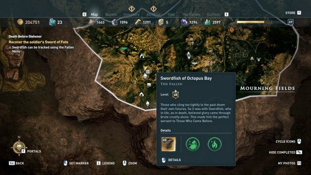 Recover the soldier's Sword of Fate