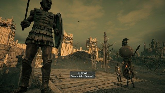 Return the shield to Brasidas