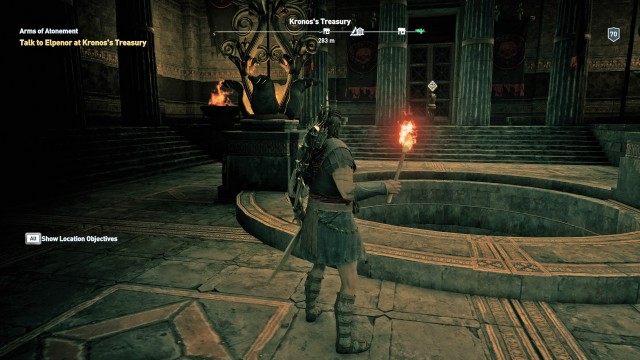 Talk to Elpenor at Kronos's Treasury